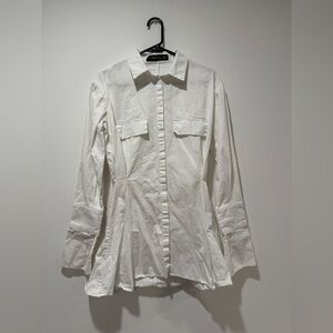 Lioness mini white collared dress size XS